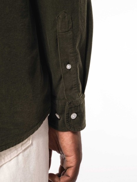 Chemises à personnaliser KARIBAN Chemise manches longues en velours homme 