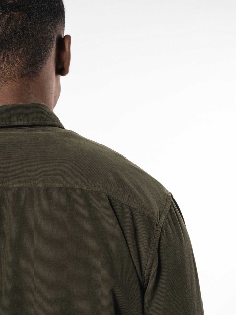 Chemises à personnaliser KARIBAN Chemise manches longues en velours homme 