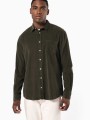 Chemises à personnaliser KARIBAN Chemise manches longues en velours homme 