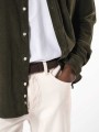 Chemises à personnaliser KARIBAN Chemise manches longues en velours homme 