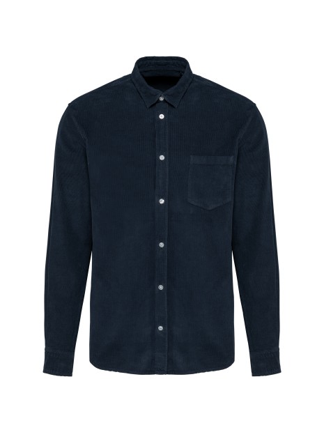 KARIBAN Chemise manches longues en velours homme /api/colors/99f96de6-a956-4036-bc20-18004a4493d8 personnalisable