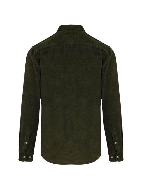 KARIBAN Chemise manches longues en velours homme /api/colors/c22adc68-2a19-4976-88a2-72e8e76981b8 personnalisable