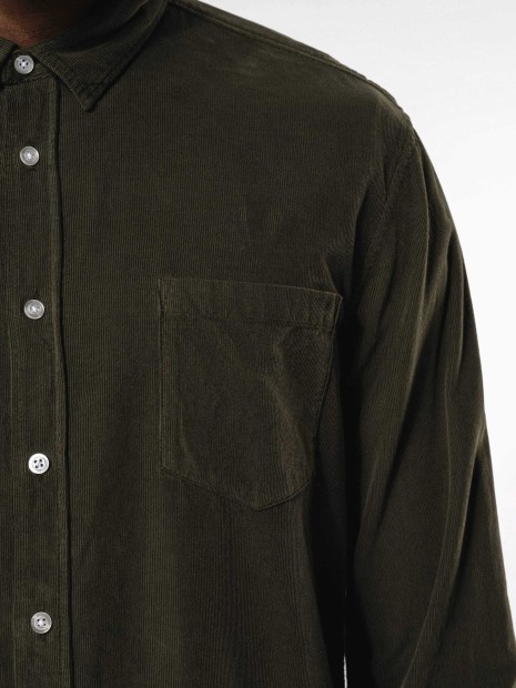 Chemises à personnaliser KARIBAN Chemise manches longues en velours homme 