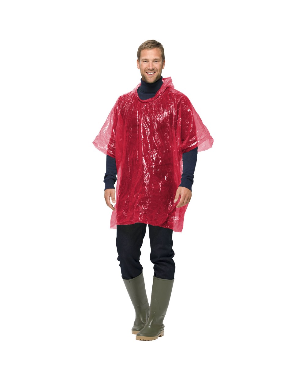 Jassen 4DO Xina regenponcho in bal met sleutelhanger voor bedrukking &amp; borduring