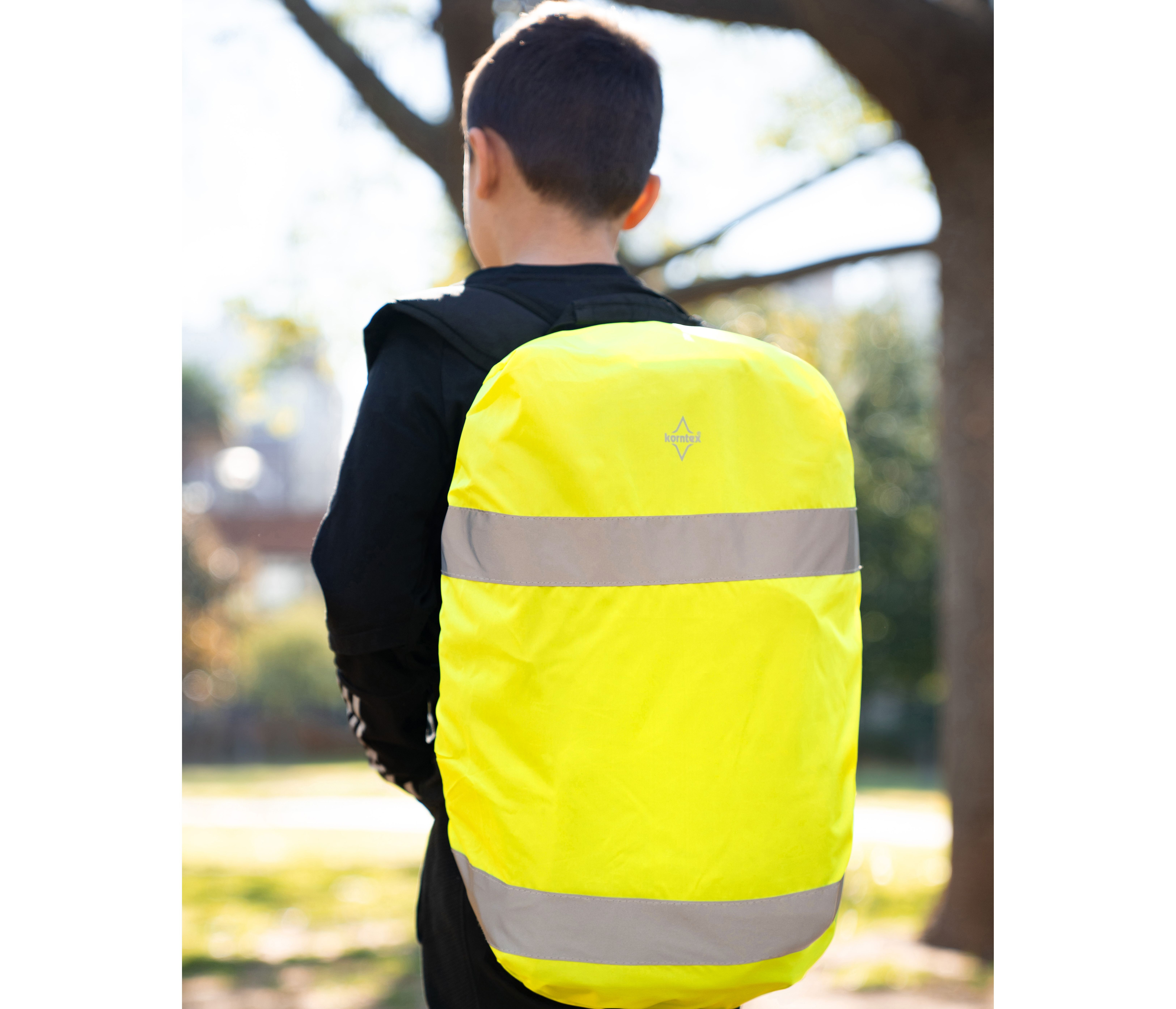 Tassen & Zakken KORNTEX REFLECTIVE BACKPACK COVER "TILBURG" voor bedrukking &amp; borduring