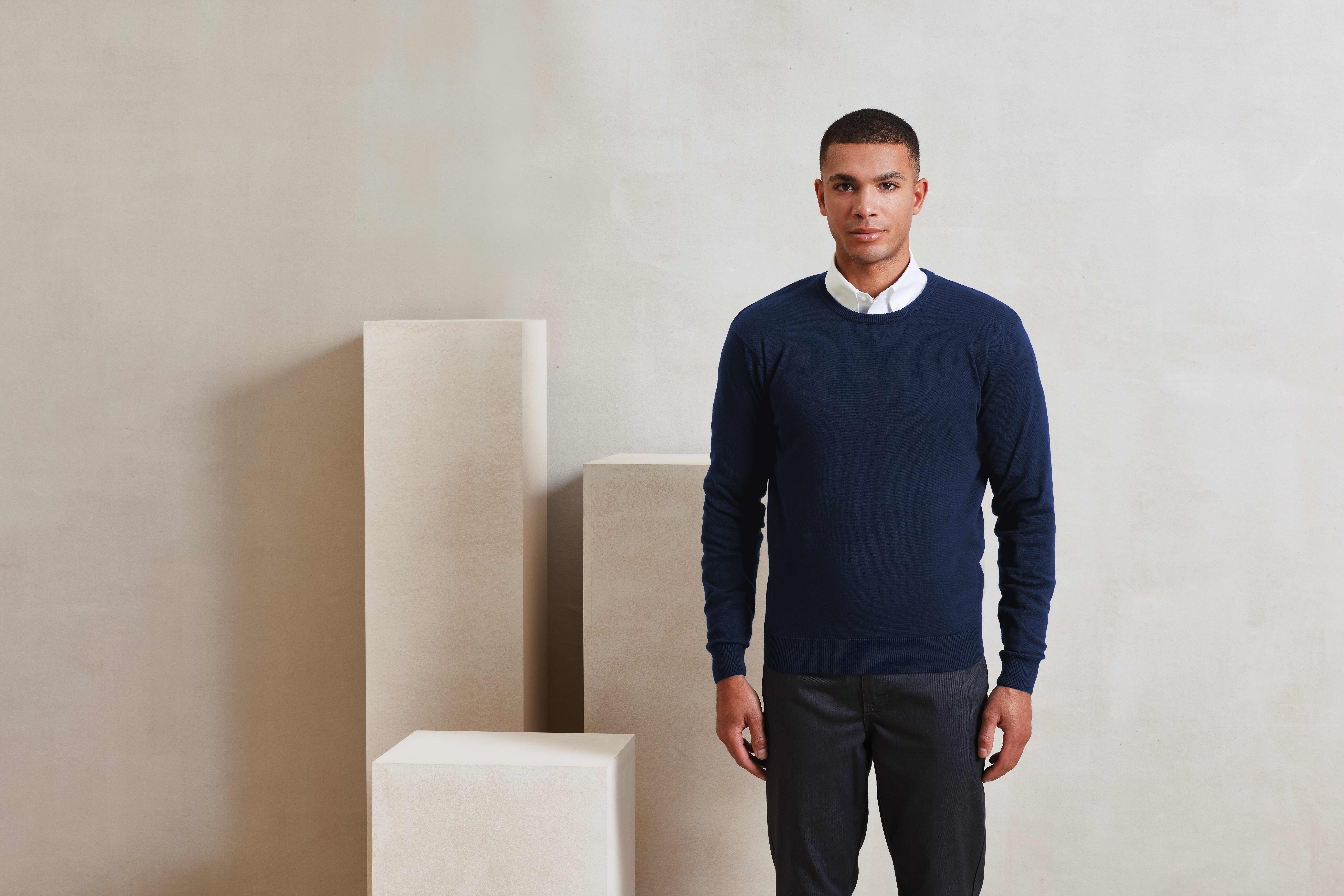 Sweat-shirts personnalisable PREMIER Pull ras-du-cou en coton majoritaire pour homme