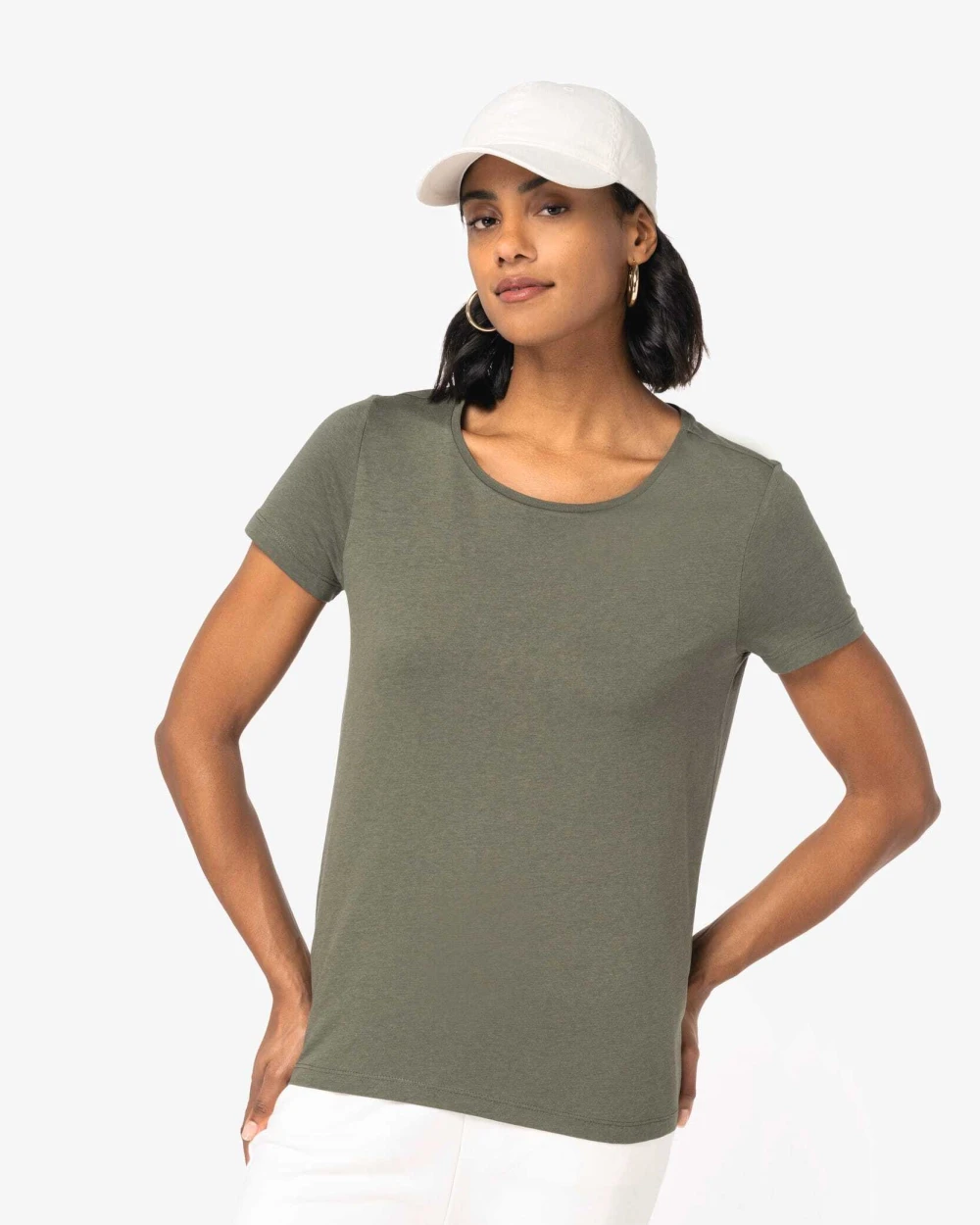 T-shirts NATIVE SPIRIT Modal dames t-shirt voor bedrukking &amp; borduring