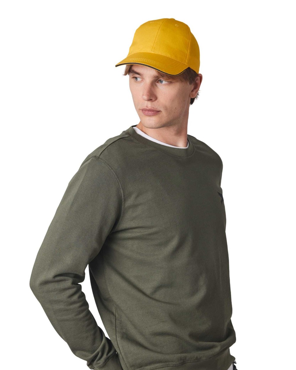 K-UP 6-Panel-Kappe mit Kontrast-Sandwichschirm Kappen personalisierbar