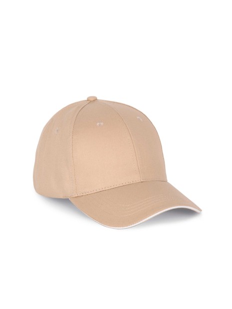 K-UP Casquette avec sandwich contrasté - 6 panneaux  personnalisable