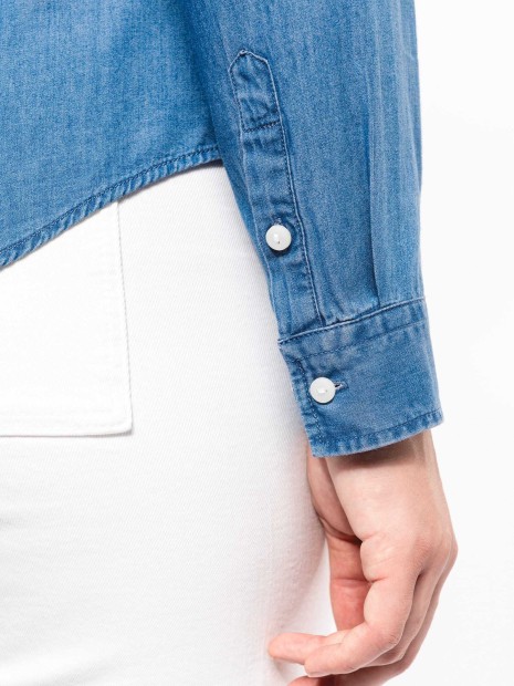 Chemises à personnaliser KARIBAN Chemise denim femme 