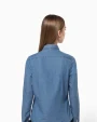 Hemden KARIBAN Damesblouse Denim voor bedrukking &amp; borduring