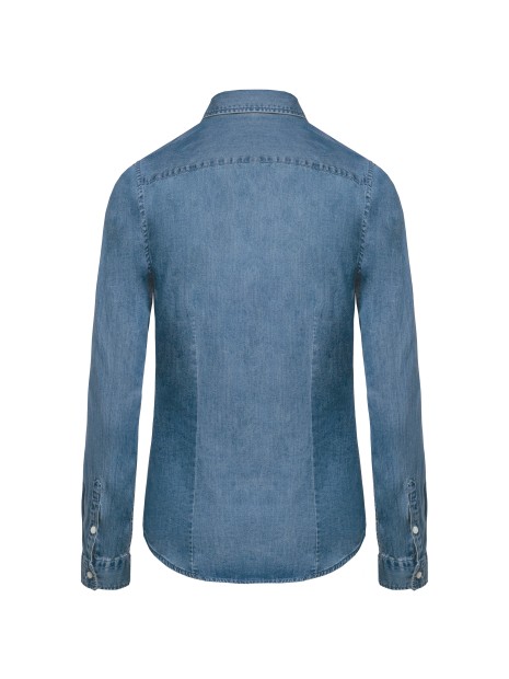 KARIBAN Chemise denim femme /api/colors/366f8321-4126-4930-8860-4c04653a3eb5 personnalisable