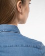 Hemden KARIBAN Damesblouse Denim voor bedrukking &amp; borduring