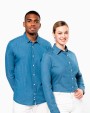 Hemden KARIBAN Damesblouse Denim voor bedrukking &amp; borduring