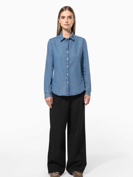 Chemises à personnaliser KARIBAN Chemise denim femme 