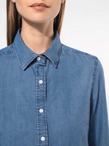 Chemises à personnaliser KARIBAN Chemise denim femme 