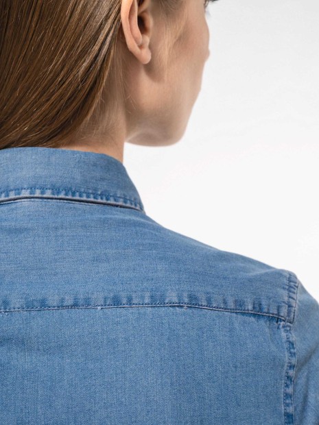 Chemises à personnaliser KARIBAN Chemise denim femme 