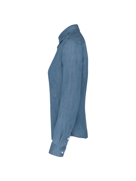 KARIBAN Chemise denim femme /api/colors/366f8321-4126-4930-8860-4c04653a3eb5 personnalisable