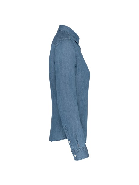KARIBAN Chemise denim femme /api/colors/366f8321-4126-4930-8860-4c04653a3eb5 personnalisable