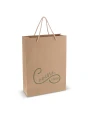 Tote bags 4DO Papieren geschenktas 120g/m² 24x12x33cm voor bedrukking &amp; borduring