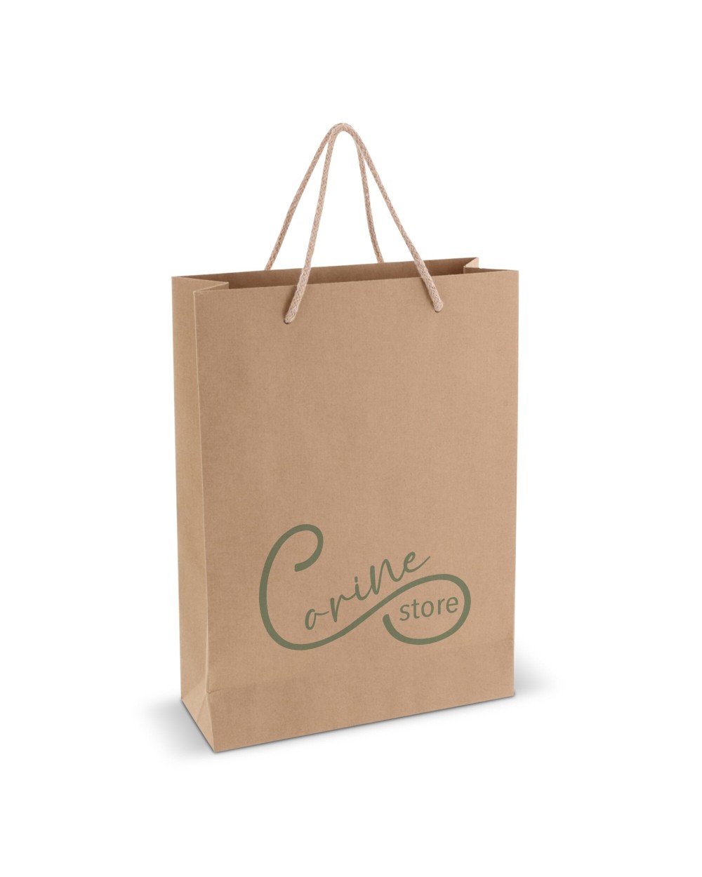 4DO Geschenktüte aus Papier 120g/m² 24x12x33cm Tote Bags personalisierbar