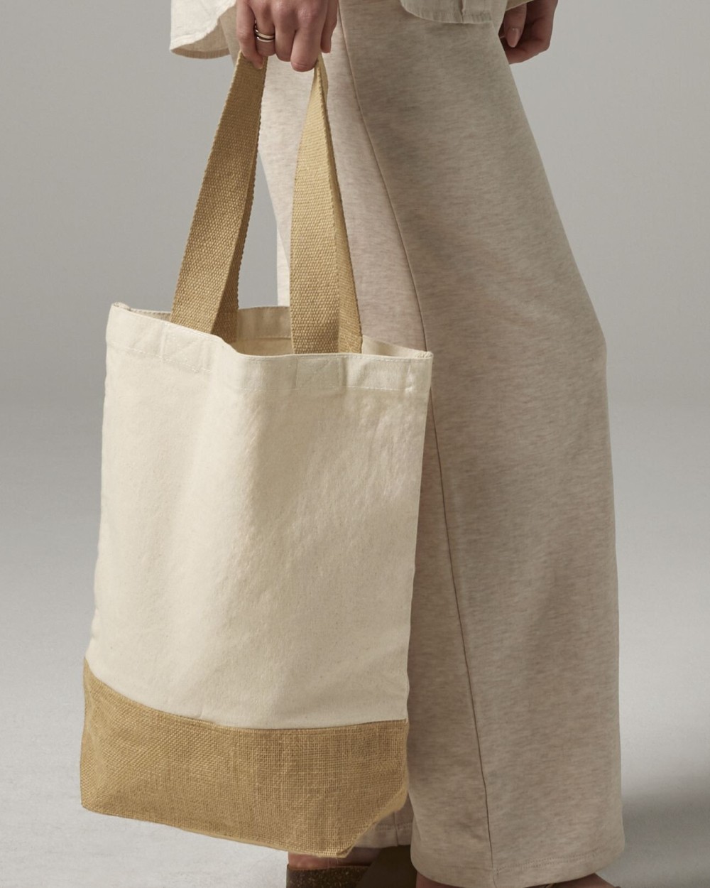 Tassen & Zakken WESTFORDMILL JUTE BASE CANVAS SHOPPER voor bedrukking &amp; borduring