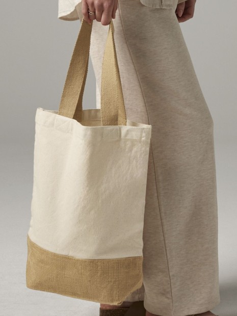 Sacs & Bagagerie à personnaliser WESTFORDMILL JUTE BASE CANVAS SHOPPER 