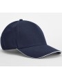 Petjes BEECHFIELD EARTHAWARE® CLASSIC ORGANIC COTTON 5 PANEL CAP - SANDWICH PEAK voor bedrukking &amp; borduring