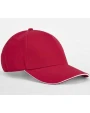 Casquettes personnalisable BEECHFIELD EARTHAWARE® CLASSIC ORGANIC COTTON 5 PANEL CAP - SANDWICH PEAK