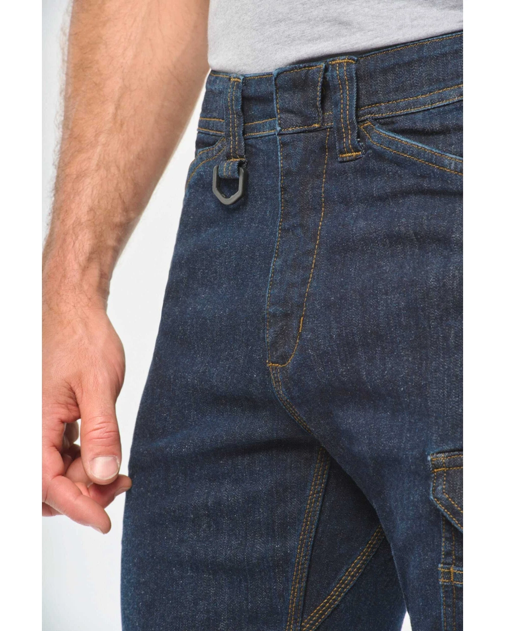 Bermuda's & Shorts WK. DESIGNED TO WORK Denim herenbermuda met meerdere zakken voor bedrukking &amp; borduring