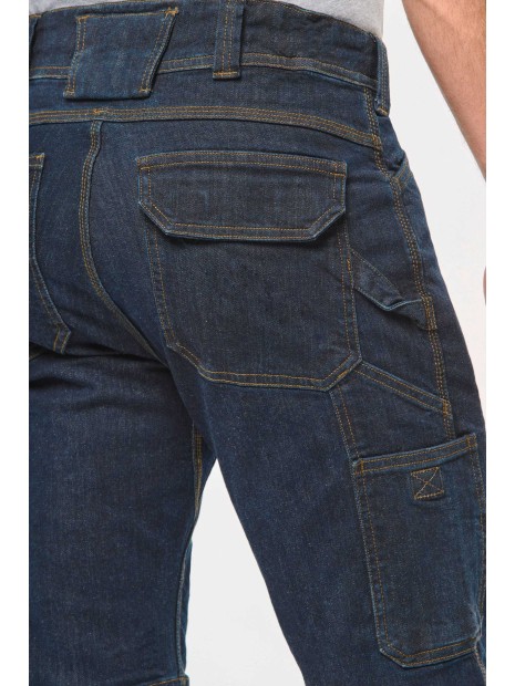 WK. DESIGNED TO WORK Bermuda denim multipoches homme  personnalisable