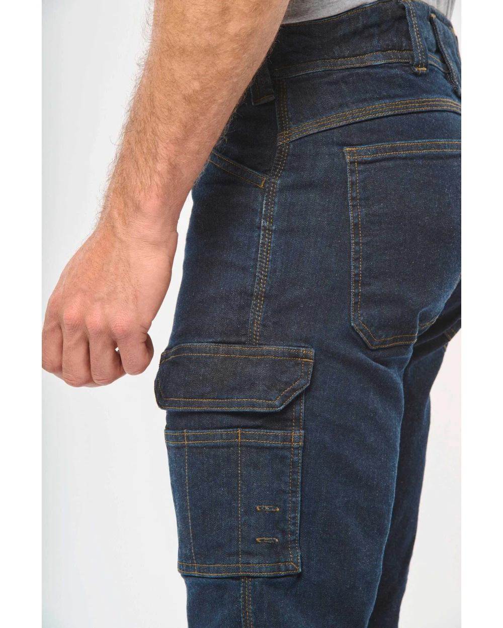 Bermuda's & Shorts WK. DESIGNED TO WORK Denim herenbermuda met meerdere zakken voor bedrukking &amp; borduring