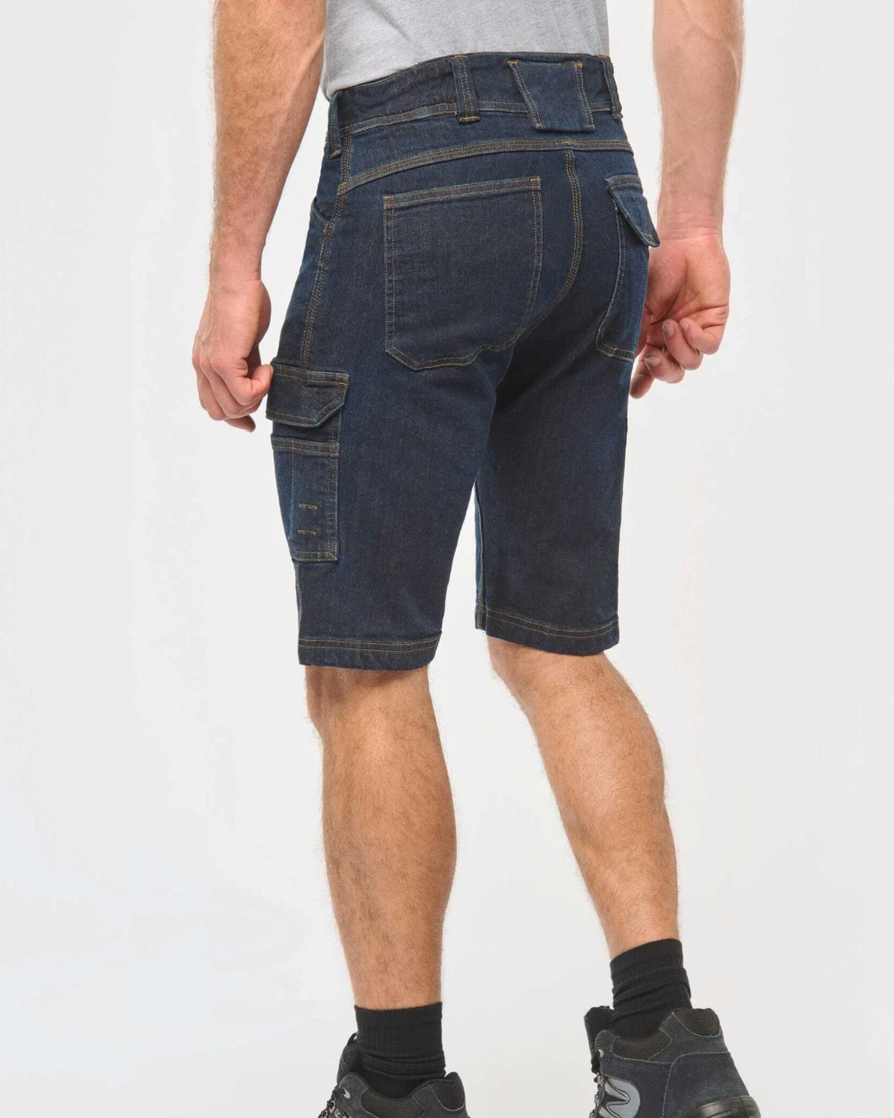 Bermuda's & Shorts WK. DESIGNED TO WORK Denim herenbermuda met meerdere zakken voor bedrukking &amp; borduring