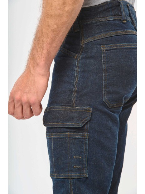 WK. DESIGNED TO WORK Bermuda denim multipoches homme  personnalisable
