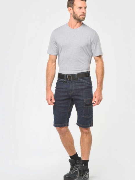 Bermudas & Shorts à personnaliser WK. DESIGNED TO WORK Bermuda denim multipoches homme 