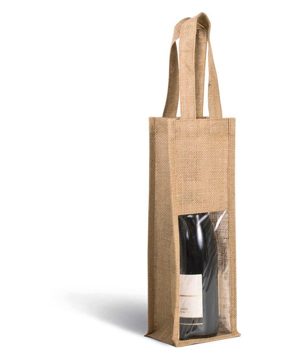 Tassen & Zakken KIMOOD Flessentas van jute voor bedrukking &amp; borduring