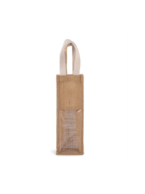 KIMOOD Sac porte-bouteille en jute /api/colors/69701f53-78a9-4fa4-aa10-cf13b1e0959d personnalisable