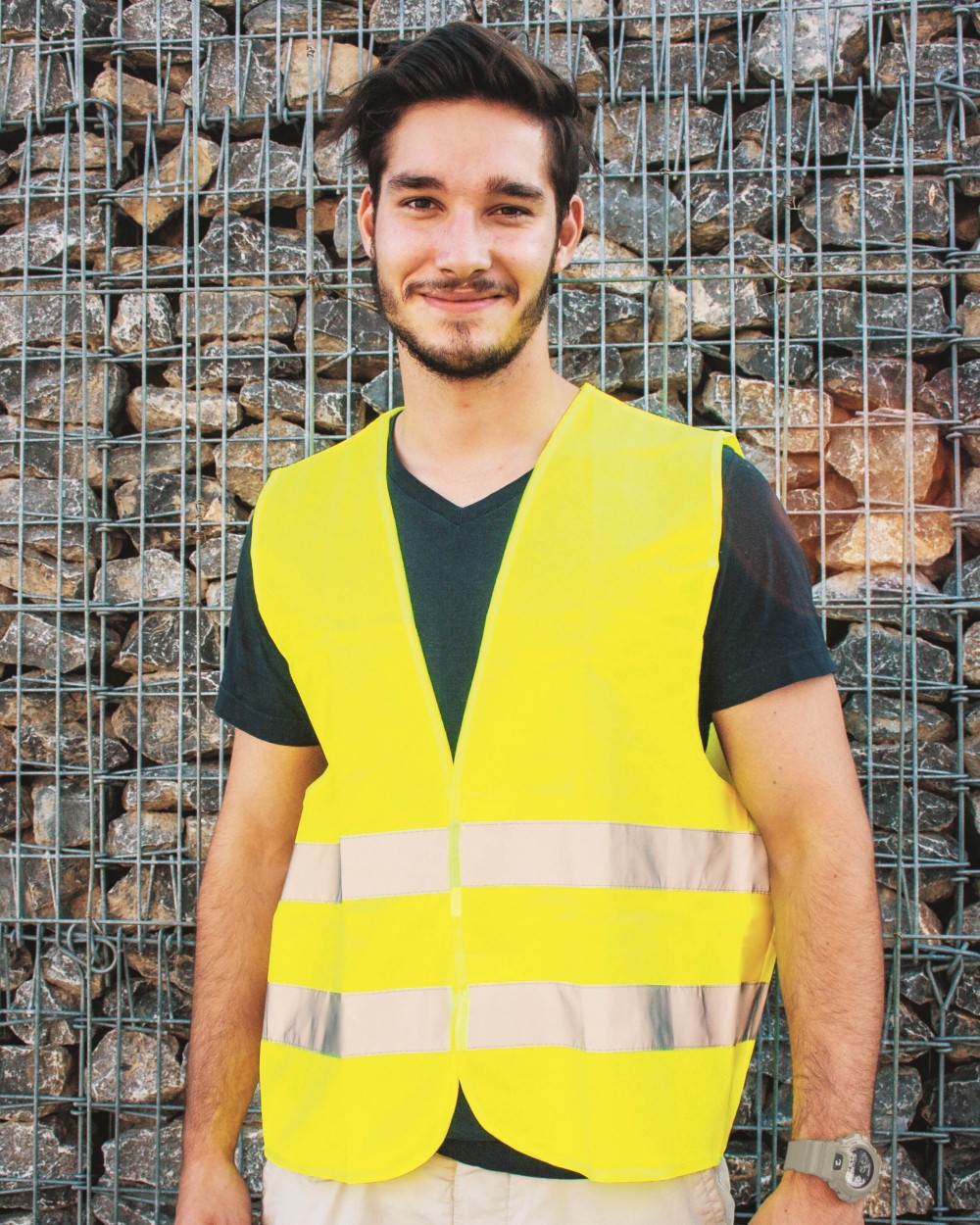Fluo vestjes KORNTEX HI-VIS SAFETY VEST "STUTTGART" voor bedrukking &amp; borduring