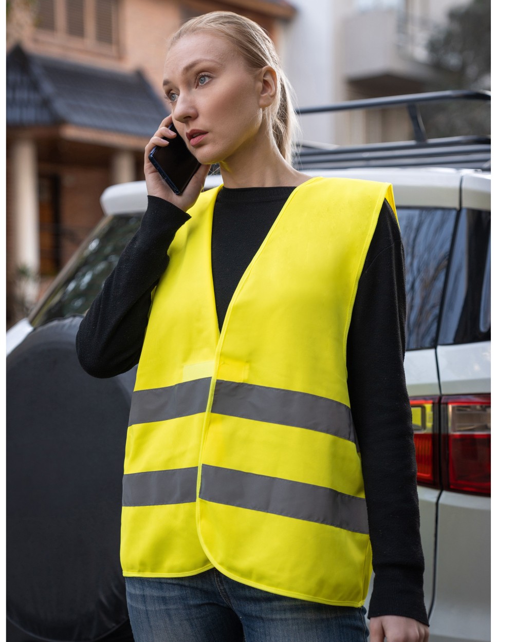Fluo vestjes KORNTEX HI-VIS SAFETY VEST "STUTTGART" voor bedrukking &amp; borduring