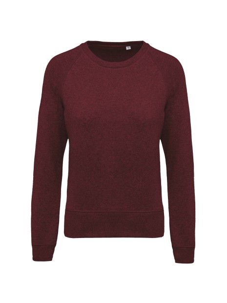 KARIBAN Sweat-shirt Bio col rond manches raglan femme /api/colors/845fb8cc-c45a-47ff-add2-10f7e56de285 personnalisable