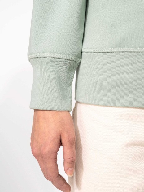 Sweat-shirts à personnaliser KARIBAN Sweat-shirt Bio col rond manches raglan femme 