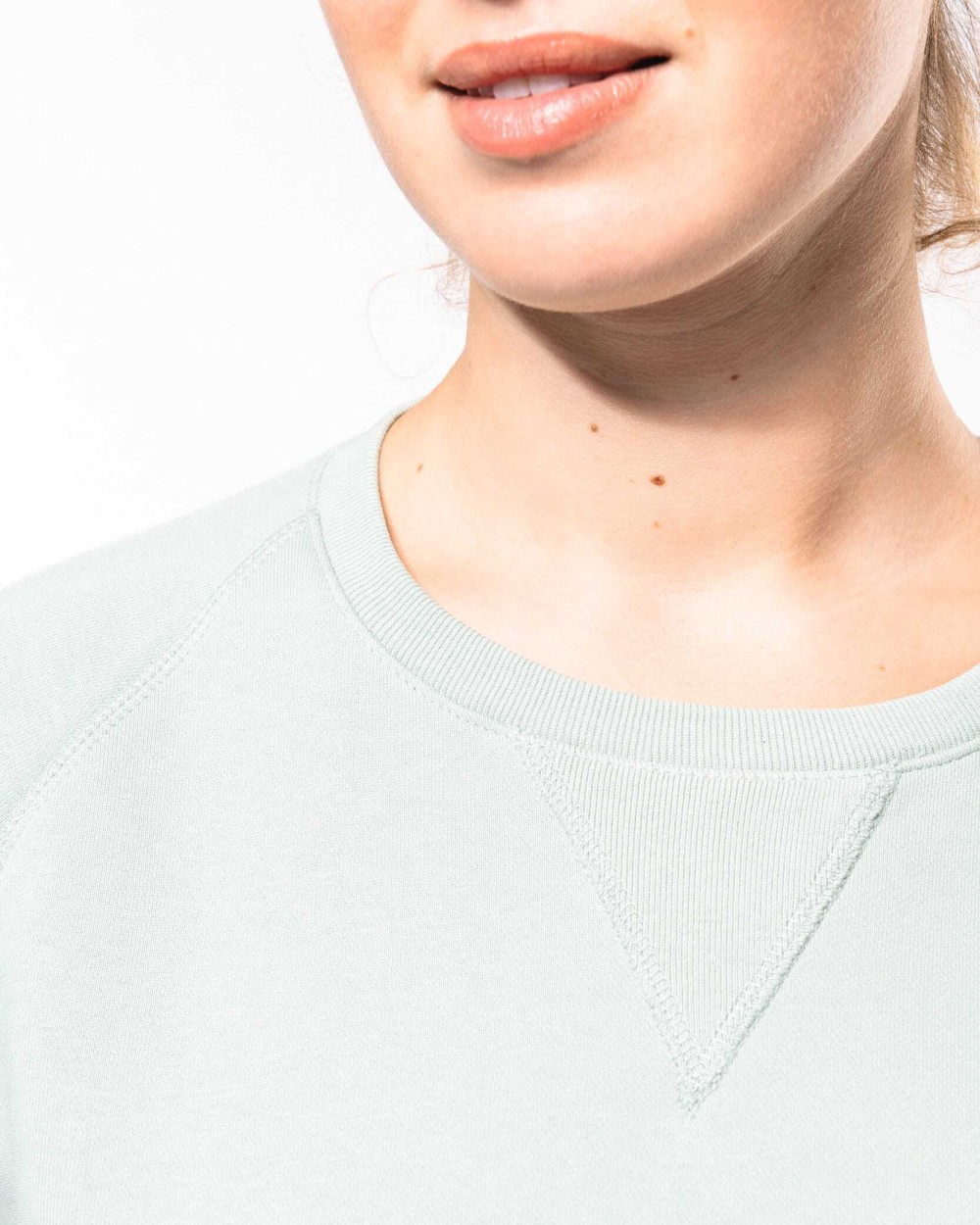 Sweat-shirts personnalisable KARIBAN Sweat-shirt Bio col rond manches raglan femme