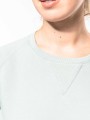 Sweat-shirts à personnaliser KARIBAN Sweat-shirt Bio col rond manches raglan femme 