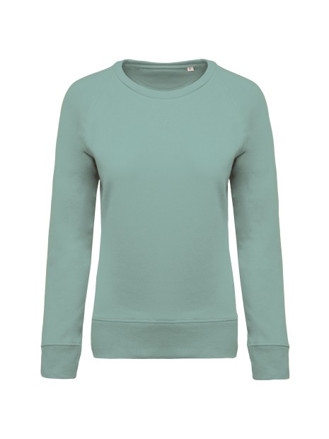 KARIBAN Sweat-shirt Bio col rond manches raglan femme /api/colors/9461b1f5-f20c-4909-acf0-8bf53fdec48b personnalisable