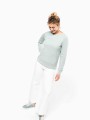 Sweat-shirts à personnaliser KARIBAN Sweat-shirt Bio col rond manches raglan femme 