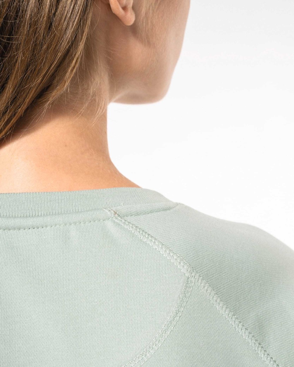 KARIBAN Damen Sweatshirt BIO-BAUMWOLLE Rundhalsausschnitt Raglanärmel Sweatshirts personalisierbar