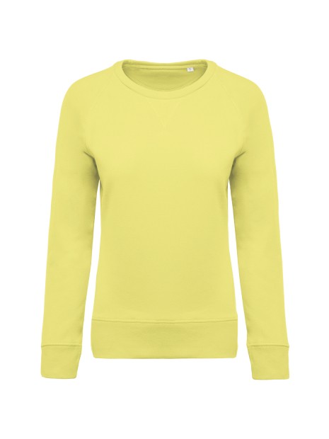 KARIBAN Sweat-shirt Bio col rond manches raglan femme /api/colors/f7b8ef01-aeba-4d07-a69f-26ebc5166f52 personnalisable