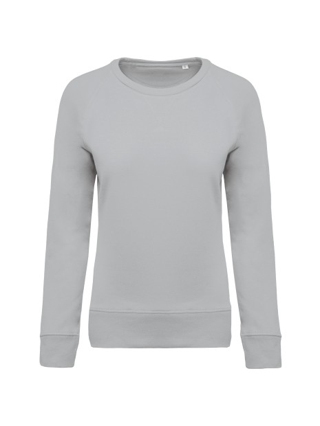 KARIBAN Sweat-shirt Bio col rond manches raglan femme /api/colors/b8c3da1f-f409-43cb-b759-5e63471e125b personnalisable