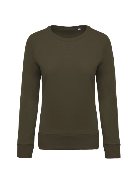 KARIBAN Sweat-shirt Bio col rond manches raglan femme /api/colors/a9253c7c-62e7-48e4-a789-39039680a750 personnalisable