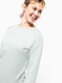 Sweat-shirts à personnaliser KARIBAN Sweat-shirt Bio col rond manches raglan femme 